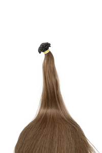 Double Drawn Hair - Keratin Bond Hair Extensions (1g per Strand) - Brown | 65 cm