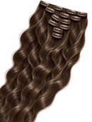 Clips Hair Extensions 65 cm Ash Brown (E9S)