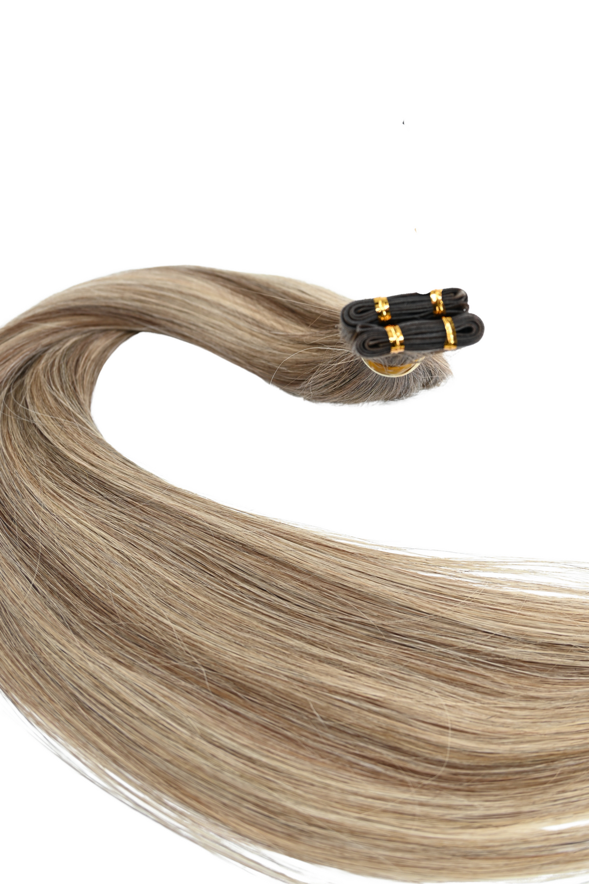 Genius Weft Hair Extensions – Ash Mocha Blonde Ombre – P4/4T27#