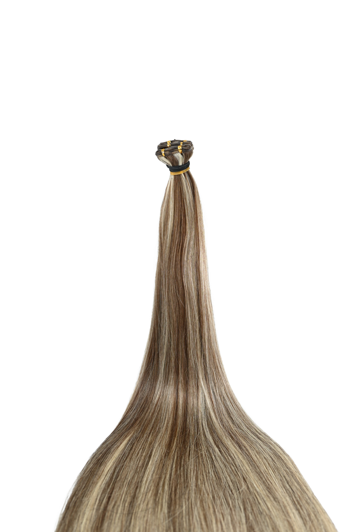 Genius Weft Hair Extensions – Golden Blonde Highlight Mix – 65cm/26 inch|- Color Code (P4-60# )