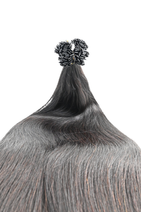 Double Drawn Hair - Keratin Bond Hair Extensions (1g per Strand) - Brown | 65 cm