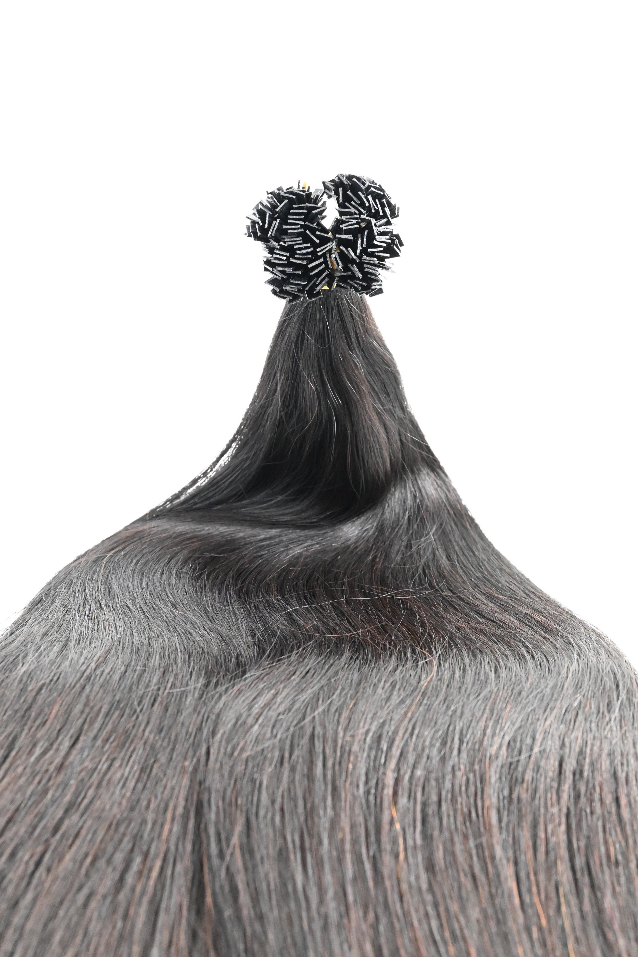 Double Drawn Hair - Keratin Bond Hair Extensions (1g per Strand) - Brown | 65 cm