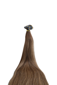 Tape in Double Hair Extensions | Light Ash Blonde Balayage| 65cm