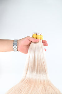 Double Drawn Hair - Platinum Blonde | 65 cm