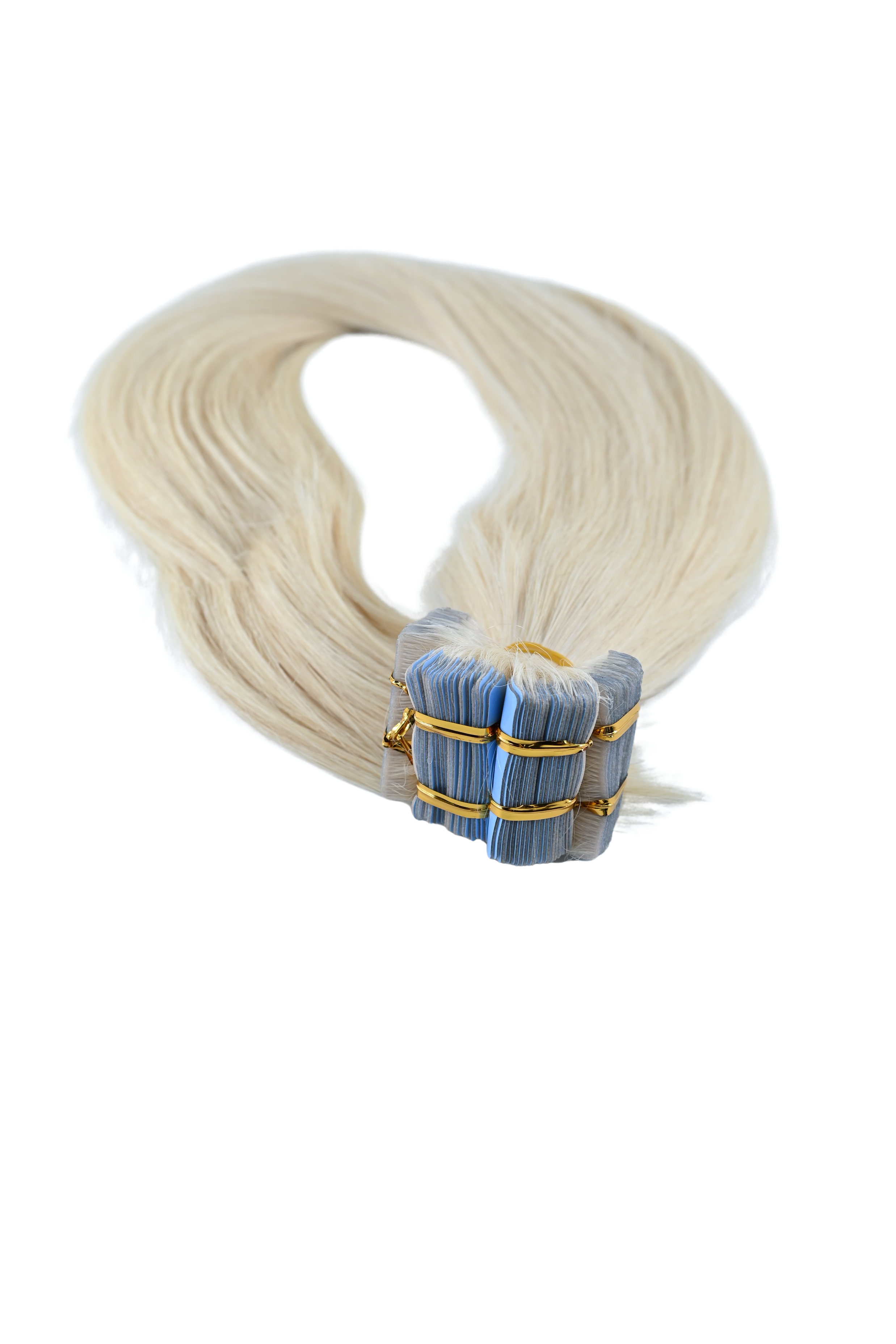 Invisible Tape-In Hair Extensions – Pearl Platinum Blonde – 65 inch