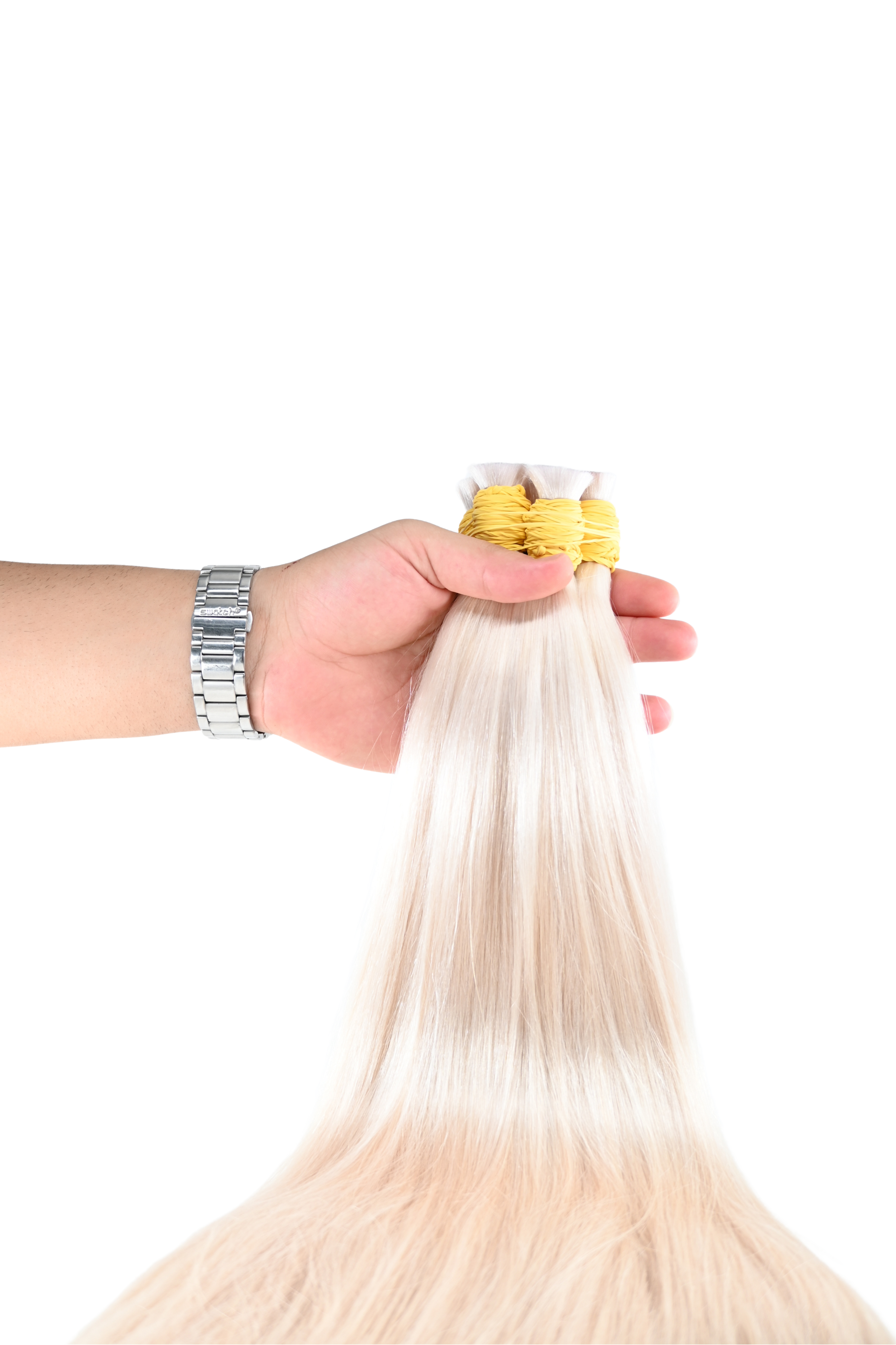 Double Drawn Hair - Platinum Blonde | 65 cm