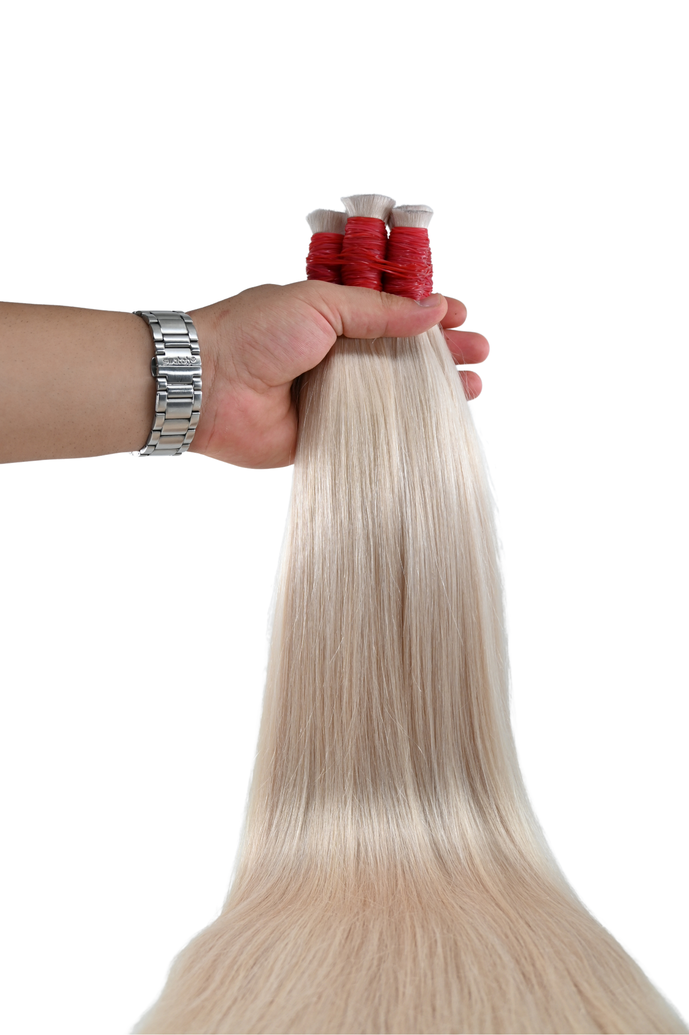 Endonezya Beyaz Platin Rengi Ham Saç