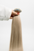 Platinum Blonde Human Hair Tape-In Extensions