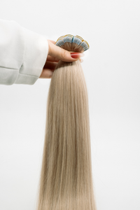 Platinum Blonde Human Hair Tape-In Extensions