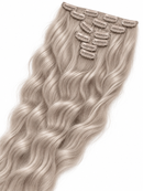 Clips Hair Extensions 65 cm Silver Ash Blonde (Silver)