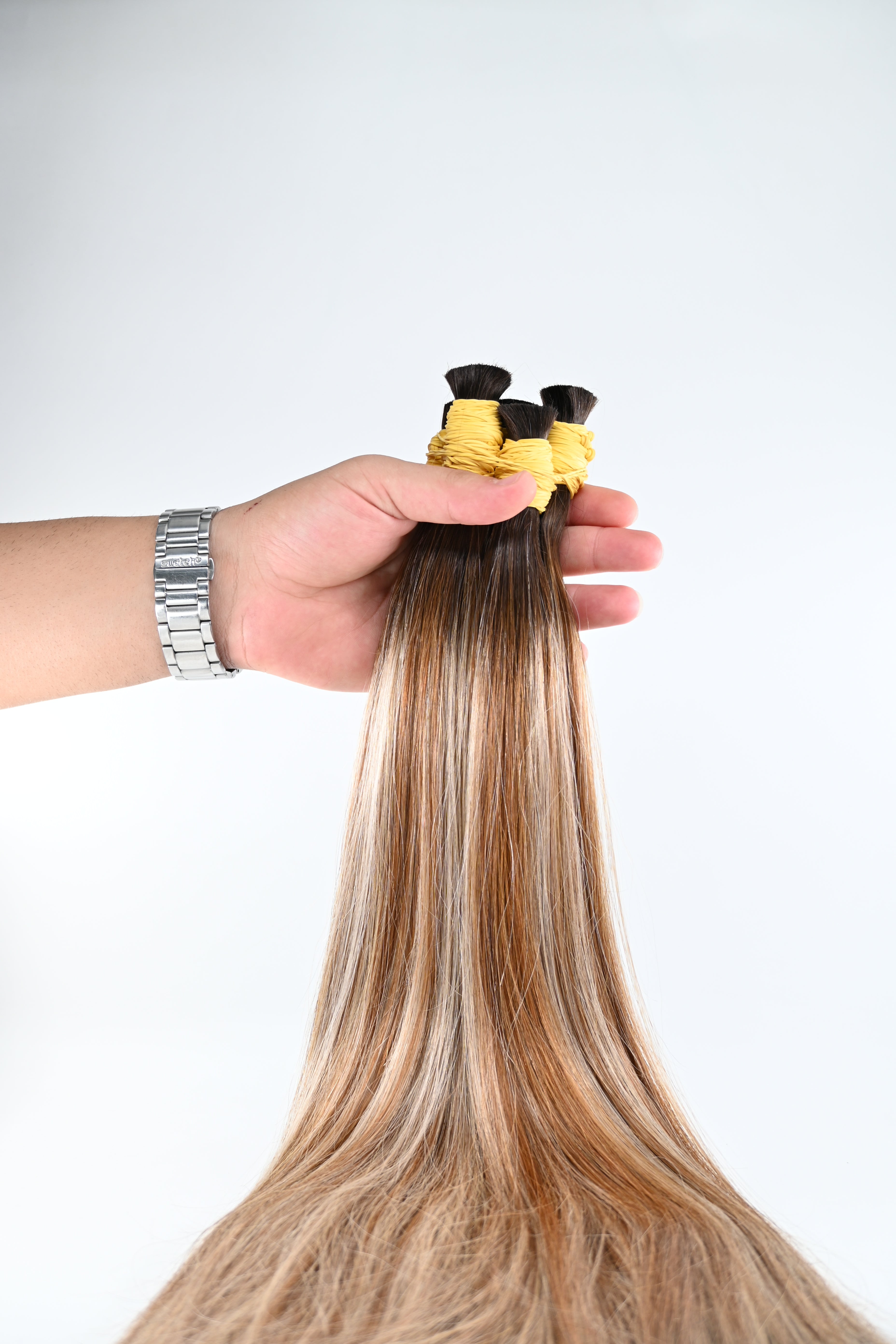 Double Drawn Hair - Highlighted Ombres | 65 cm